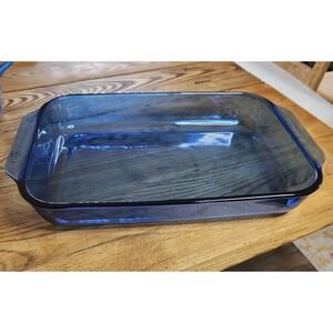 Vintage Pyrex Visions Cobalt Blue Casserole Dish